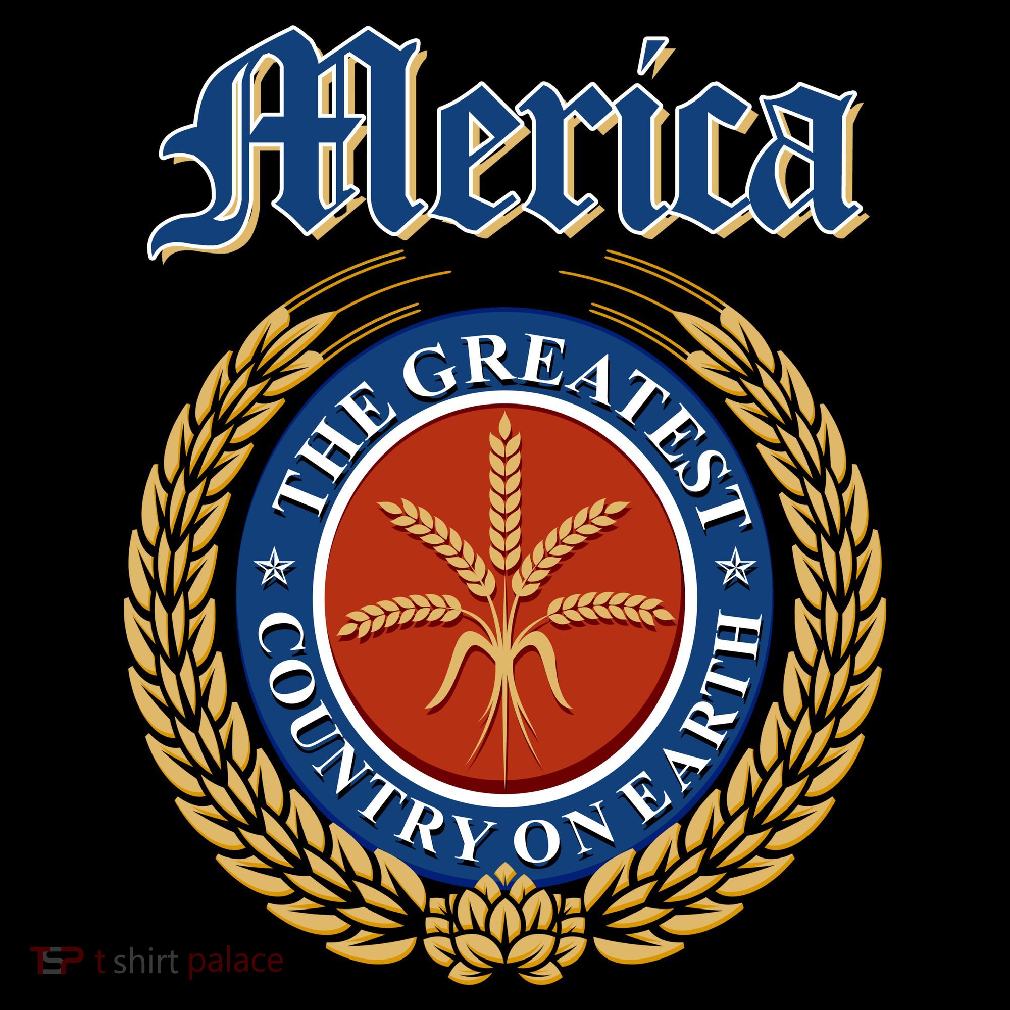 Merica The Greatest Country On Earth Beer Label  Women's Hoodie