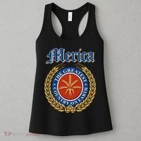 Merica The Greatest Country On Earth Beer Label  Women's Tank Top thumb 3
