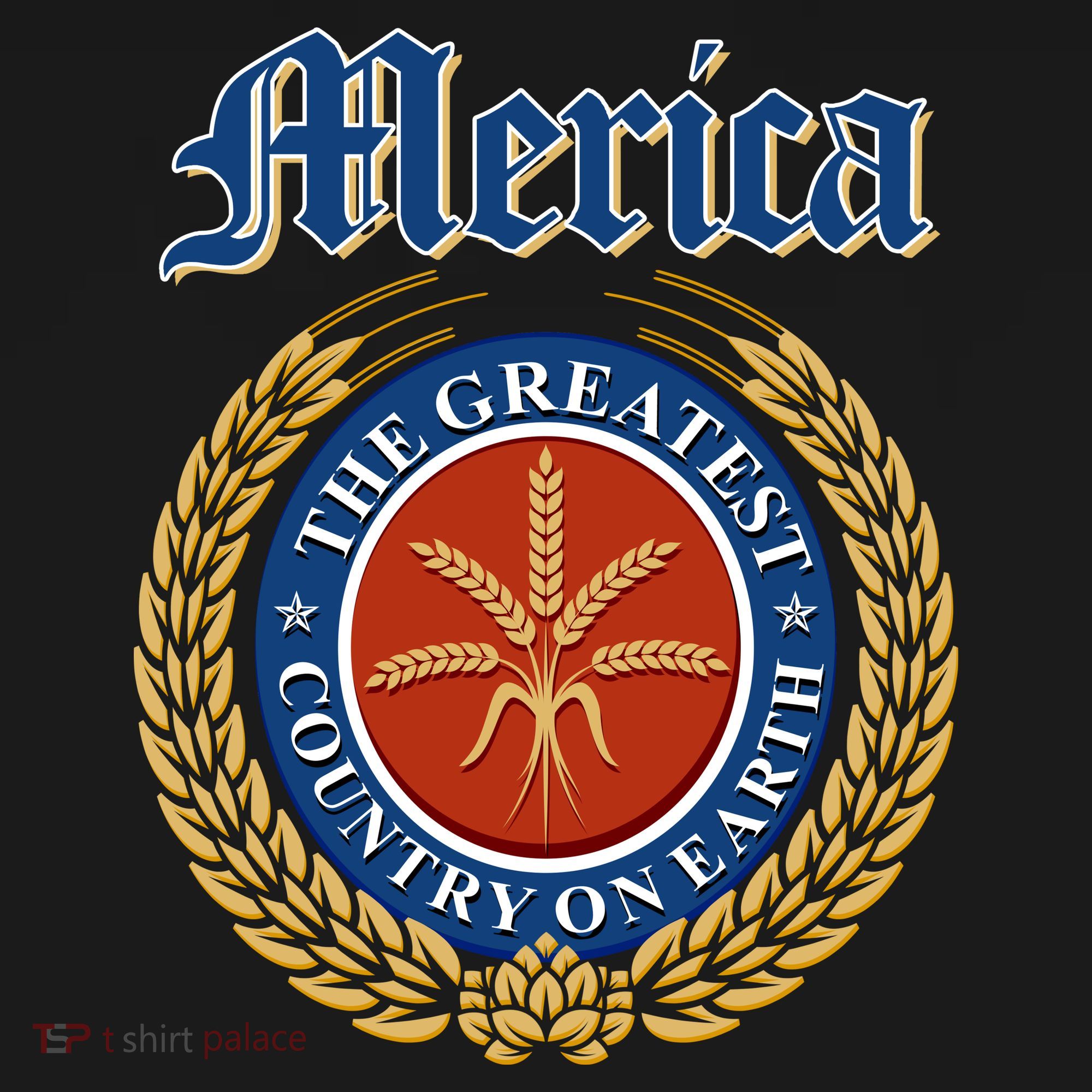 Merica The Greatest Country On Earth Beer Label  Baby Bodysuit