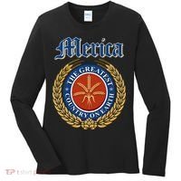 Merica The Greatest Country On Earth Beer Label  Women's Long Sleeve Shirt thumb 0