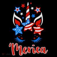 'Merica Unicorn Ornament thumb 1
