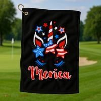 'Merica Unicorn Golf Towel thumb 1
