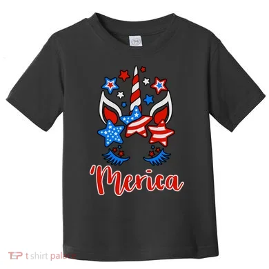 'Merica Unicorn Toddler T-Shirt