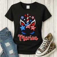 'Merica Unicorn Women's T-Shirt thumb 3