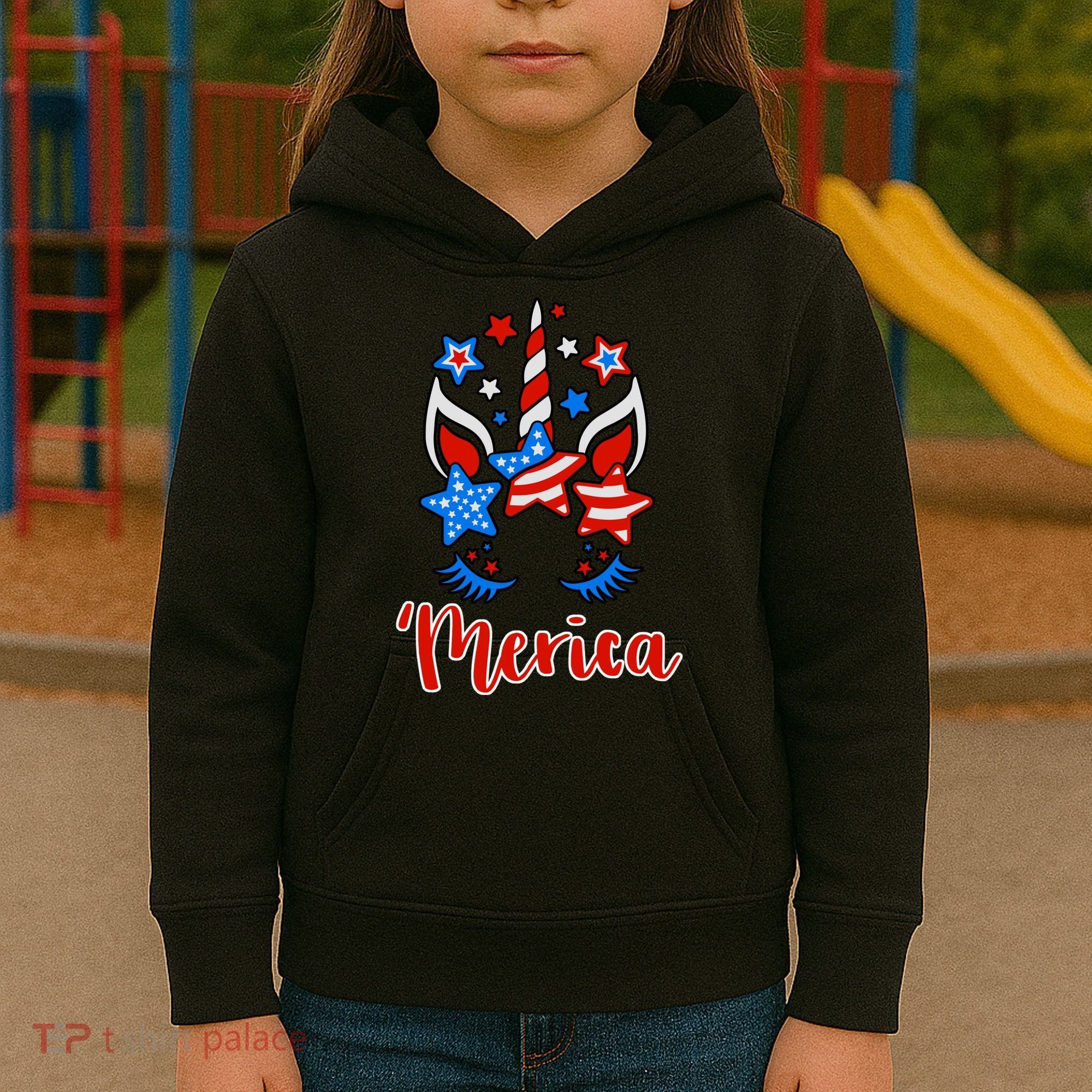 'Merica Unicorn Kids Hoodie