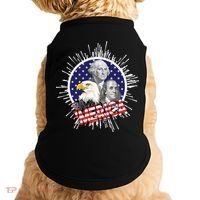 Merica US Presidents Bald Eagle USA Flag Doggie Tank thumb 0
