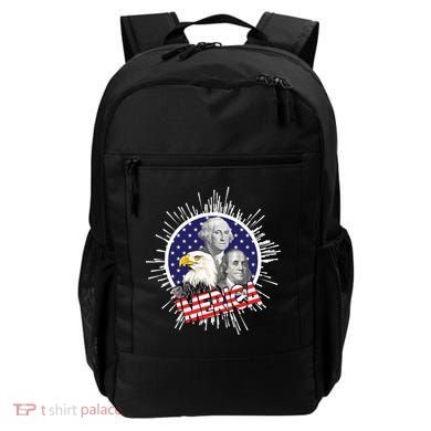 Merica US Presidents Bald Eagle USA Flag Backpack