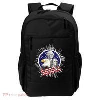 Merica US Presidents Bald Eagle USA Flag Backpack thumb 0