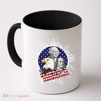 Merica US Presidents Bald Eagle USA Flag Coffee Mug thumb 0