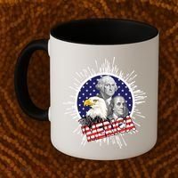 Merica US Presidents Bald Eagle USA Flag Coffee Mug thumb 2