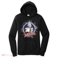 Merica US Presidents Bald Eagle USA Flag Women's Hoodie thumb 0