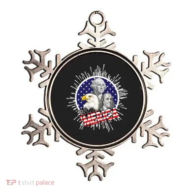 Merica US Presidents Bald Eagle USA Flag Ornament
