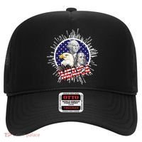 Merica US Presidents Bald Eagle USA Flag Hat thumb 0