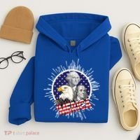 Merica US Presidents Bald Eagle USA Flag Hoodie thumb 4