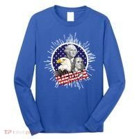 Merica US Presidents Bald Eagle USA Flag Long Sleeve Shirt thumb 0