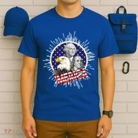 Merica US Presidents Bald Eagle USA Flag T-Shirt thumb 6