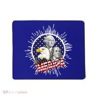 Merica US Presidents Bald Eagle USA Flag Mousepad thumb 0