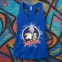 Merica US Presidents Bald Eagle USA Flag Women's Tank Top thumb 3
