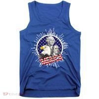 Merica US Presidents Bald Eagle USA Flag Tank Top thumb 0