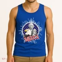 Merica US Presidents Bald Eagle USA Flag Tank Top thumb 3