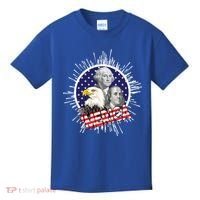 Merica US Presidents Bald Eagle USA Flag Kids T-Shirt thumb 0