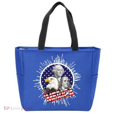 Merica US Presidents Bald Eagle USA Flag Tote Bag