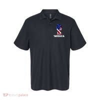 Merica USA American Flag Fist Polo thumb 0