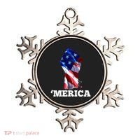 Merica USA American Flag Fist Ornament thumb 0