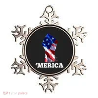 Merica USA American Flag Fist Ornament thumb 0