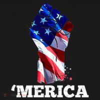 Merica USA American Flag Fist Women's T-Shirt thumb 6