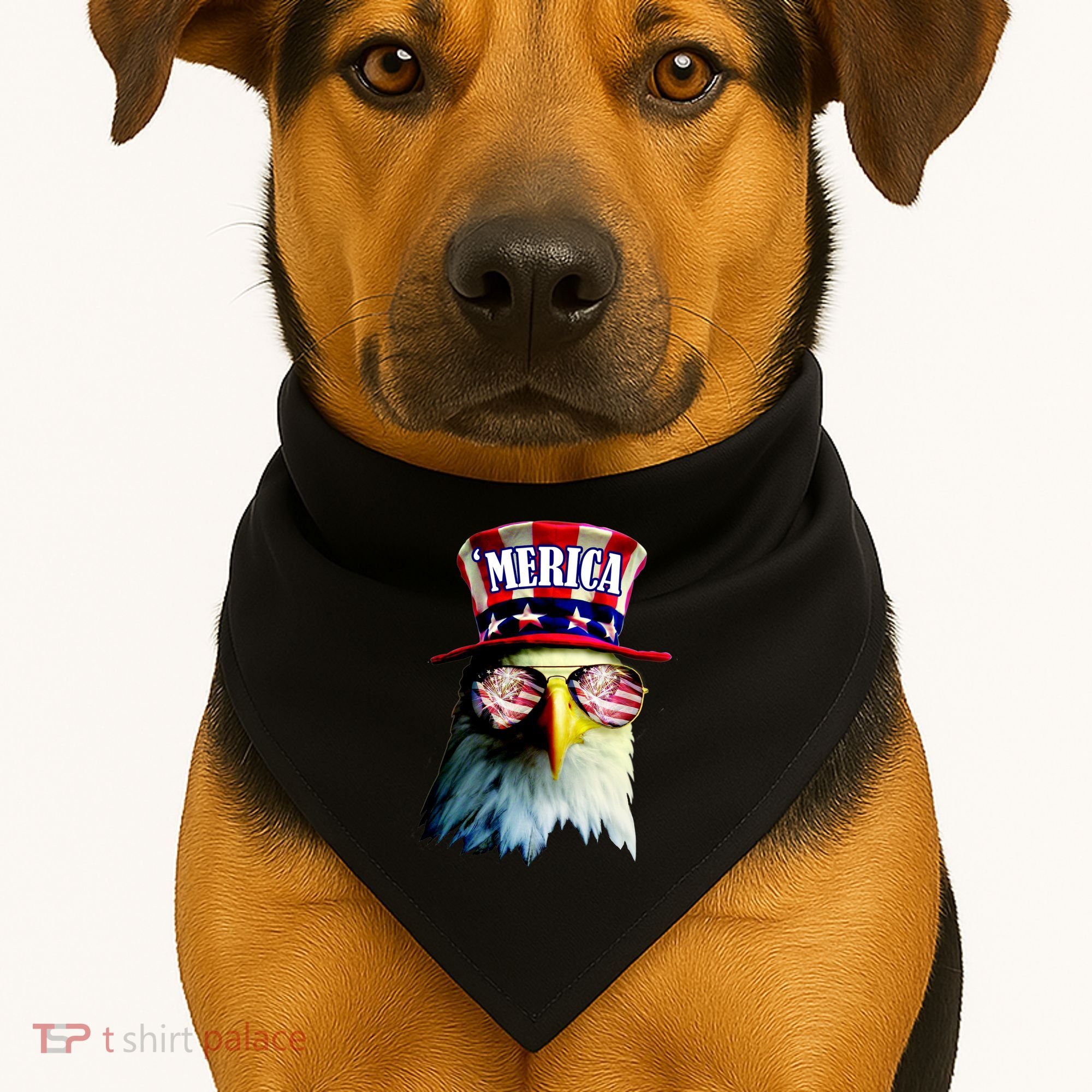 Merica USA Eagle USA-Made Doggie Bandana