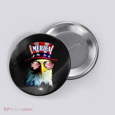 Merica USA Eagle Button