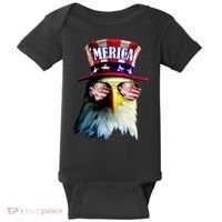Merica USA Eagle Baby Bodysuit thumb 0