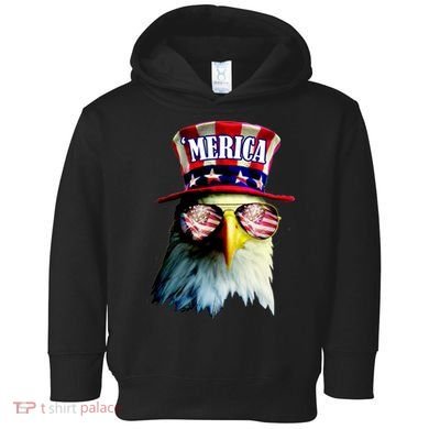 Merica USA Eagle Toddler Hoodie