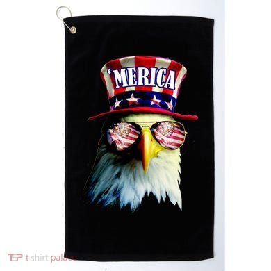 Merica USA Eagle Golf Towel