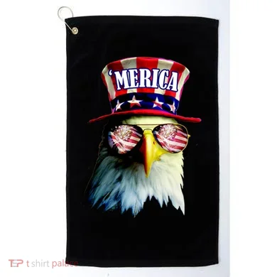 Merica USA Eagle Golf Towel