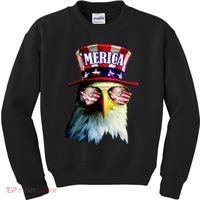 Merica USA Eagle Kids Sweatshirt thumb 0