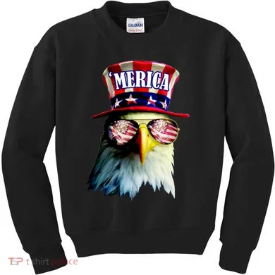 Merica USA Eagle Kids Sweatshirt
