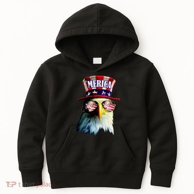 Merica USA Eagle Kids Hoodie