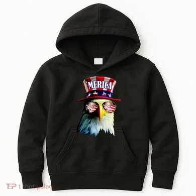 Merica USA Eagle Kids Hoodie