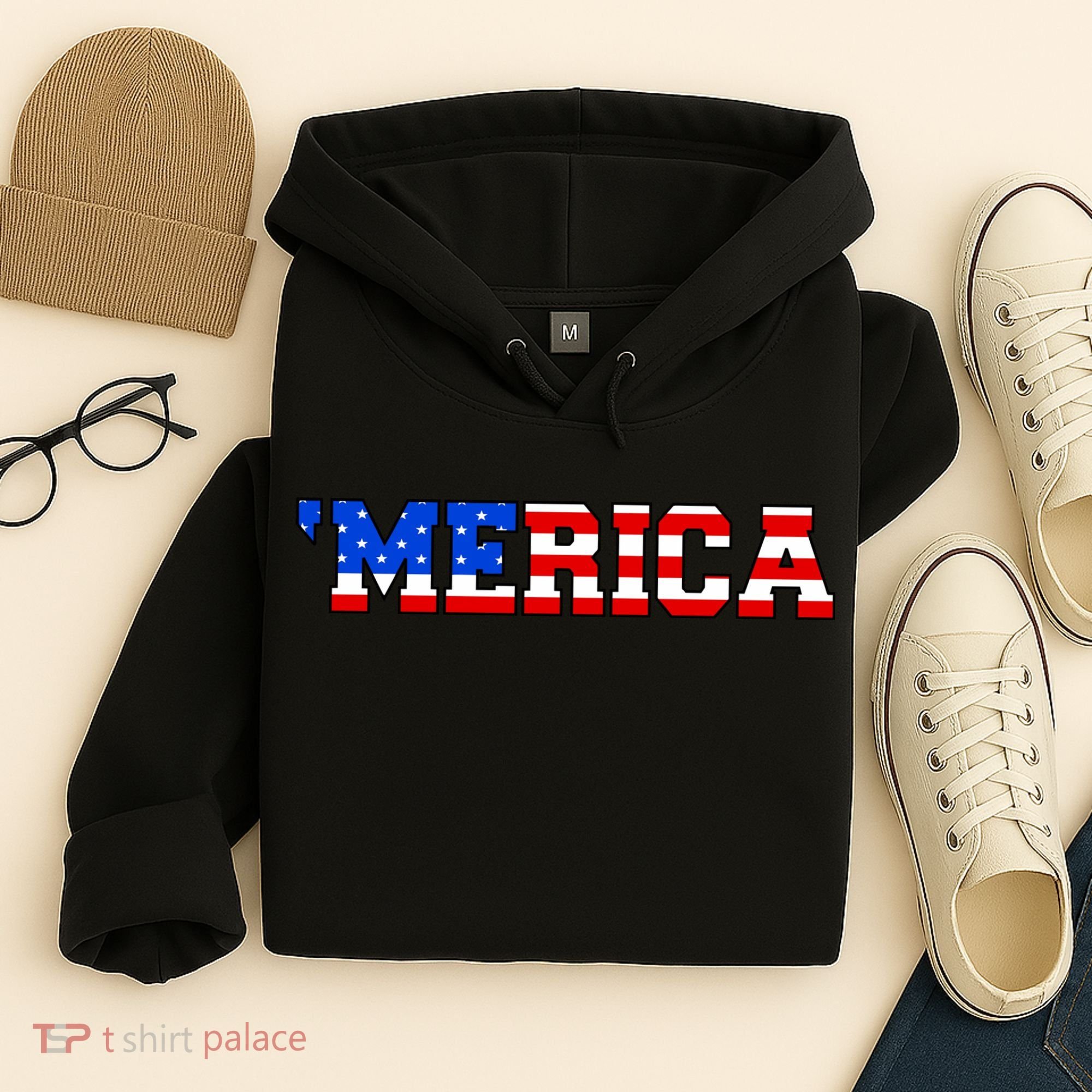 Merica USA Logo Hoodie