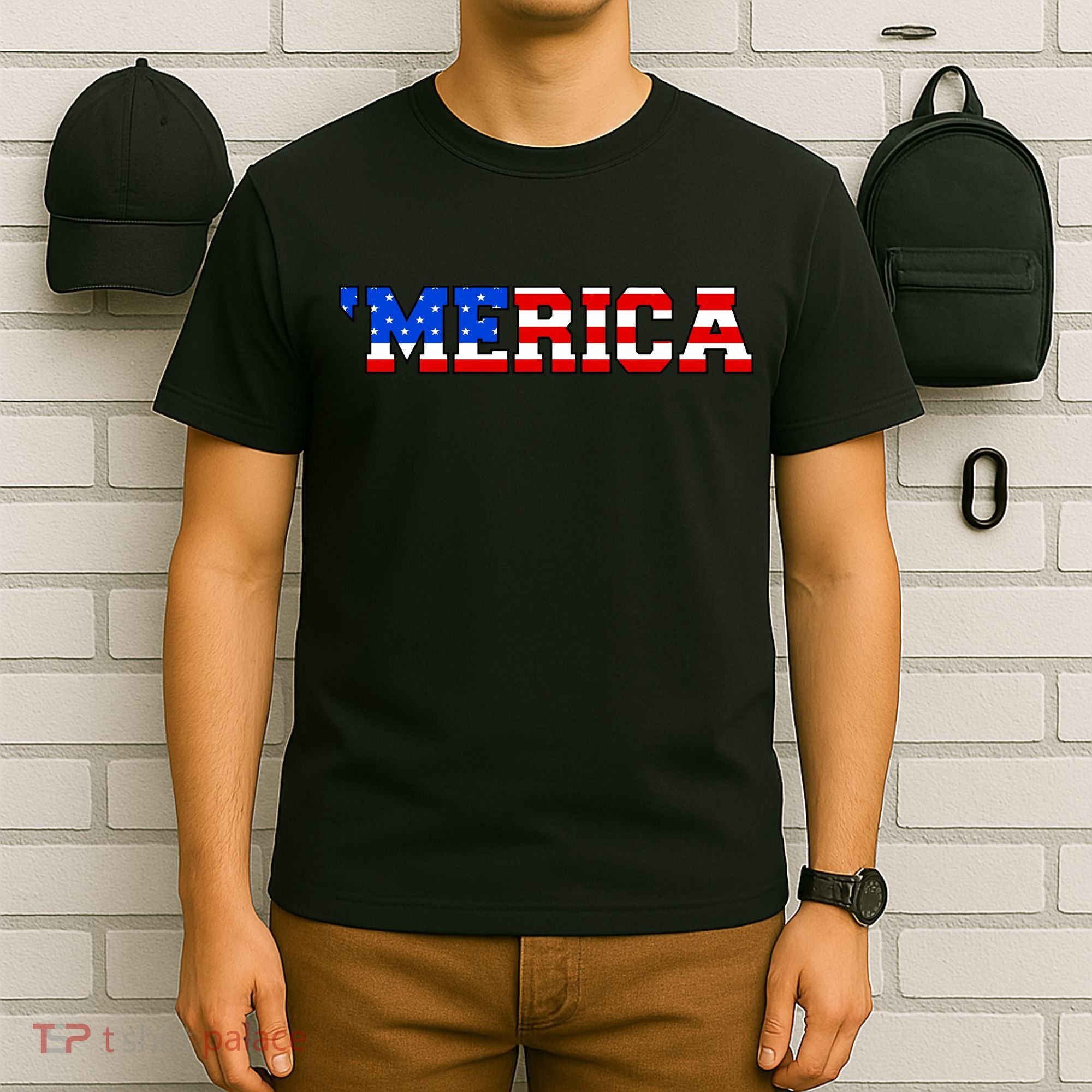 Merica USA Logo T-Shirt