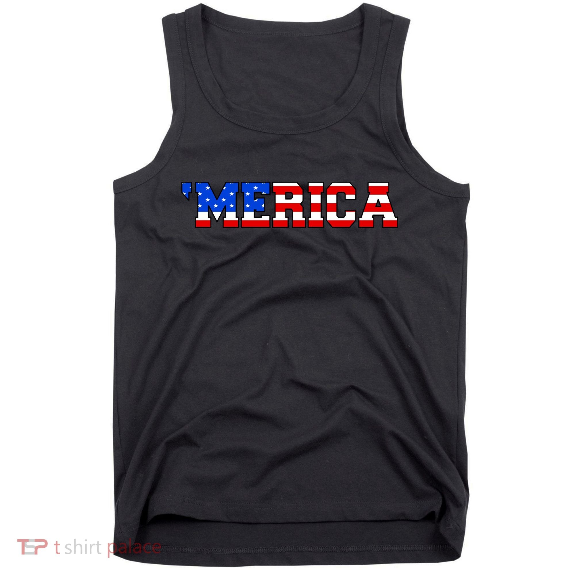 Merica USA Logo Tank Top