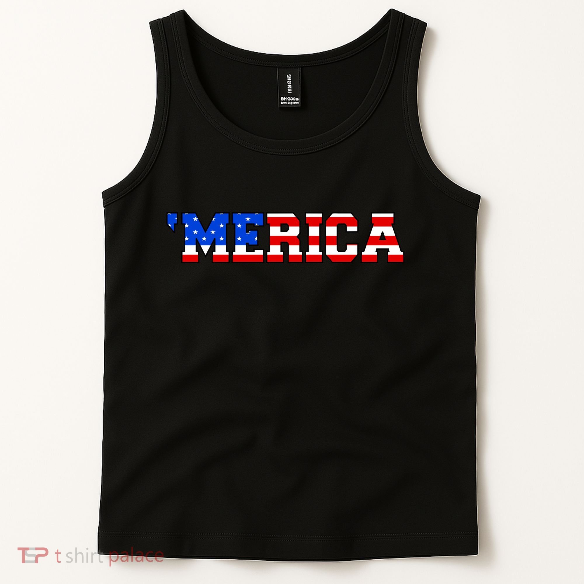 Merica USA Logo Tank Top