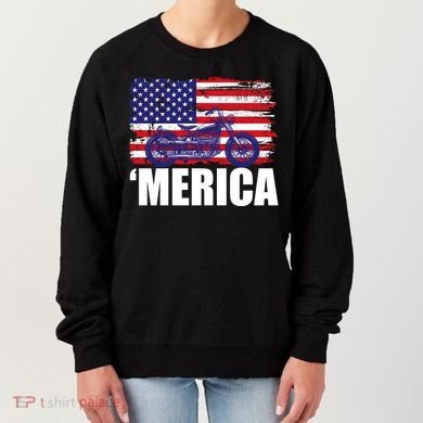 Merica USA Motorcycle  Women's Sweatshirt