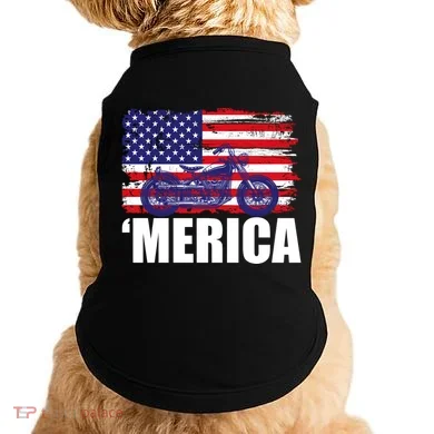 Merica USA Motorcycle  Doggie Tank