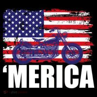 Merica USA Motorcycle  Doggie Tank thumb 4