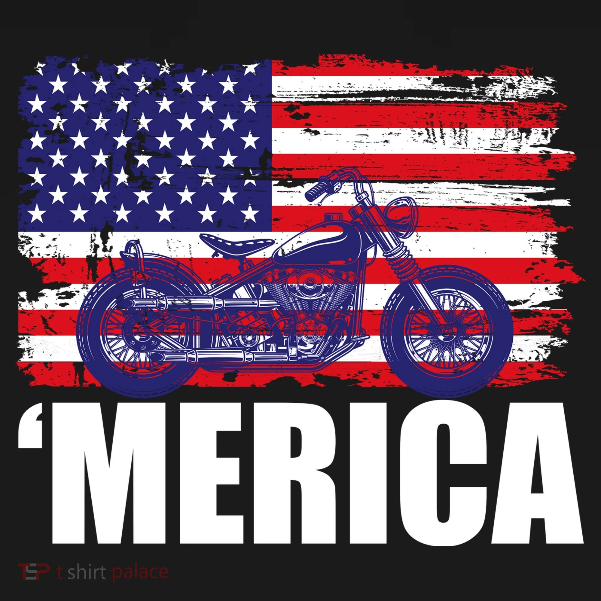 Merica USA Motorcycle  Doggie Tank