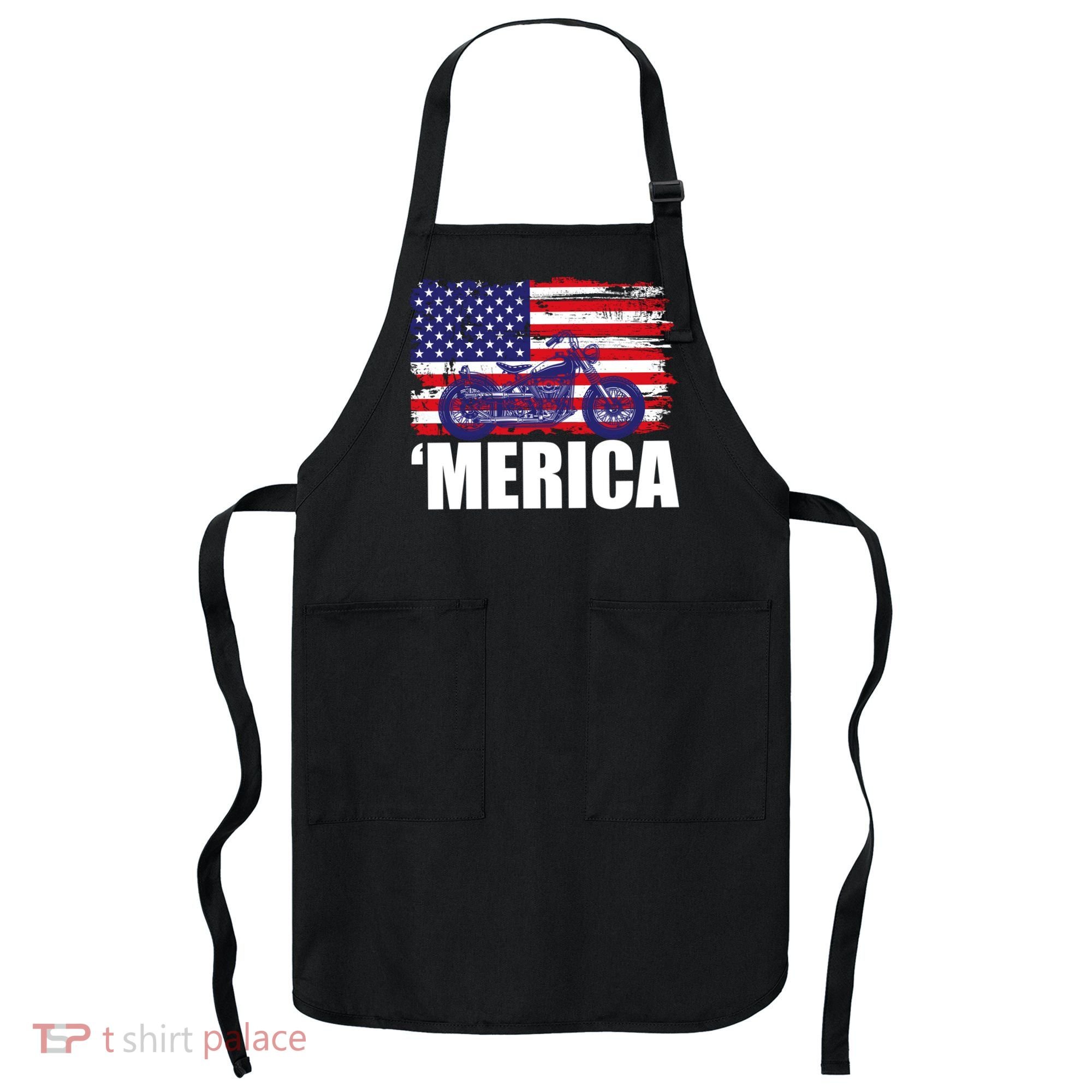 Merica USA Motorcycle  Apron