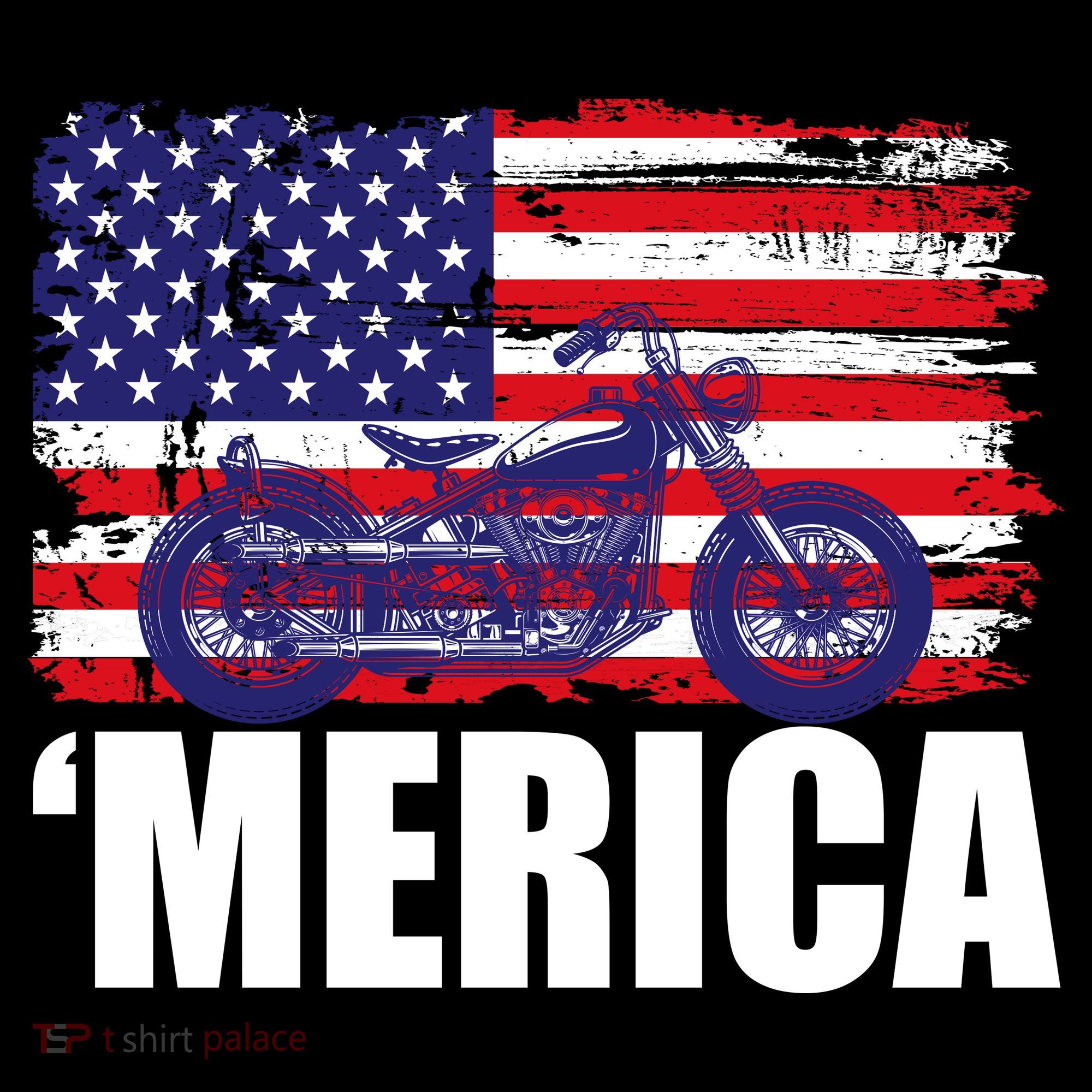 Merica USA Motorcycle  Apron